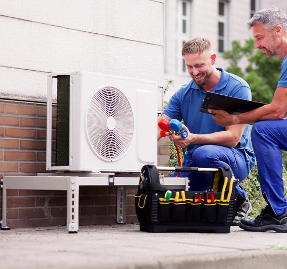 logo of FH Plumbing and Heating featuring a stylized flame design emphasizing plumbing heating services