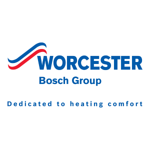 Worcester Bosch Group logo representing dedicated heating comfort solutions and two key brand values